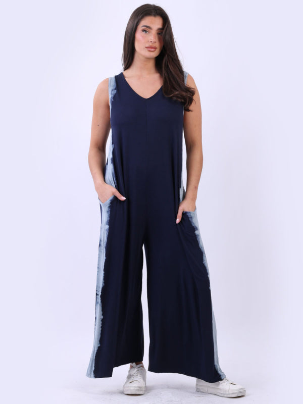 Women Oversized Tie And Dye Jumpsuit