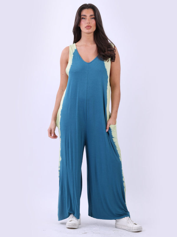 Women Oversized Tie And Dye Jumpsuit