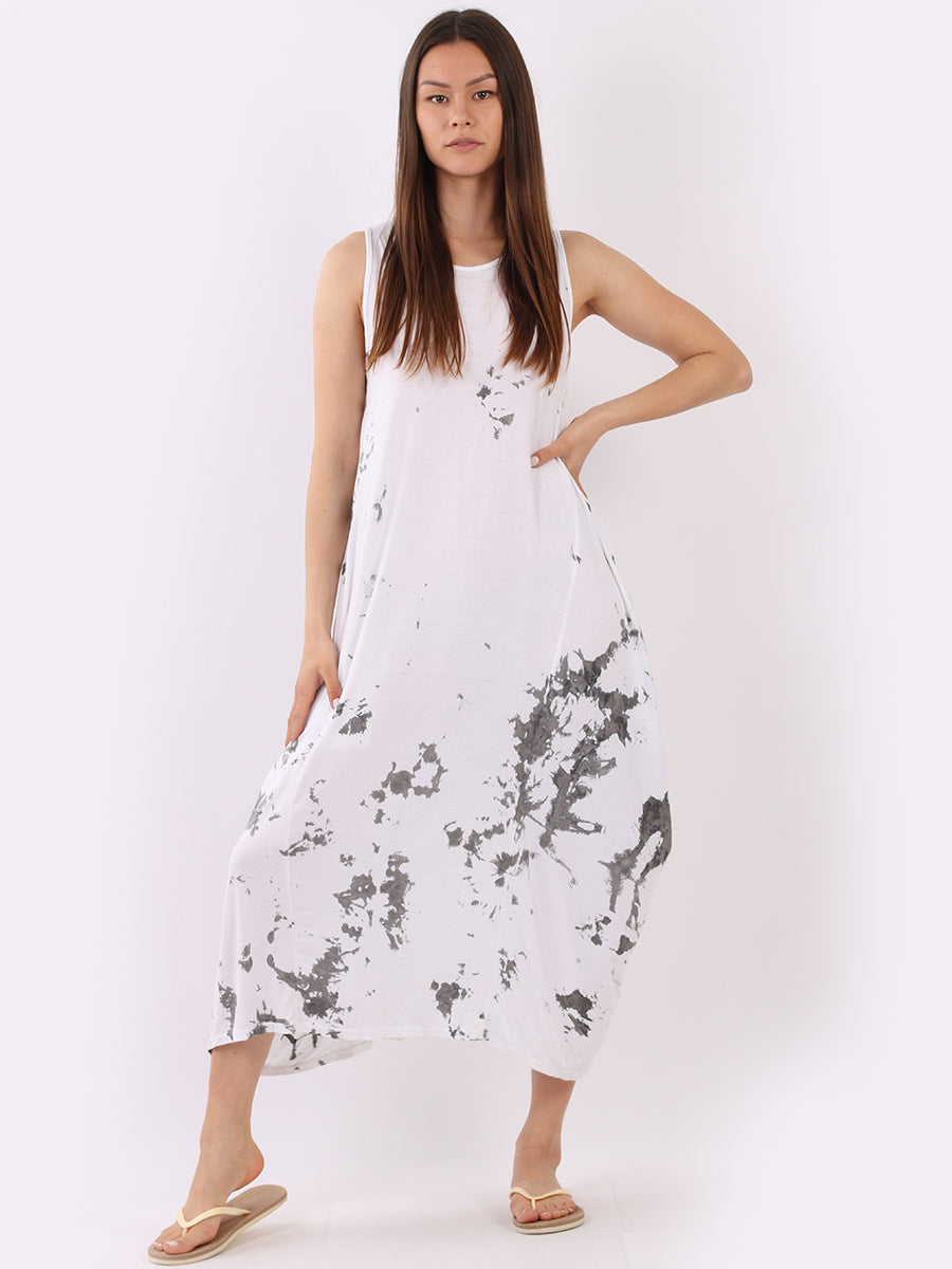 Tye & Dye Sleeveless Maxi Dress