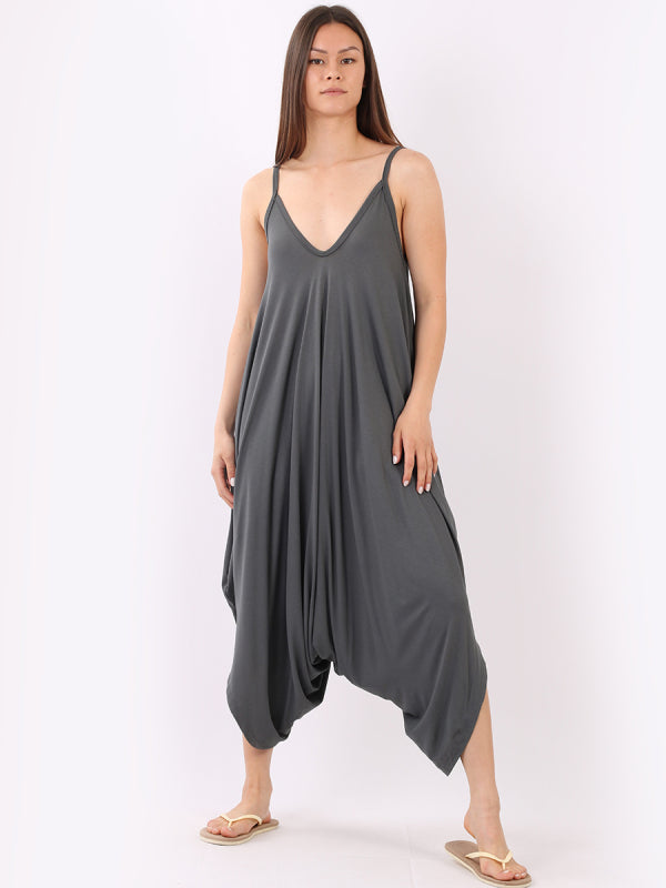 Women Cami Jumpsuit Charcoal