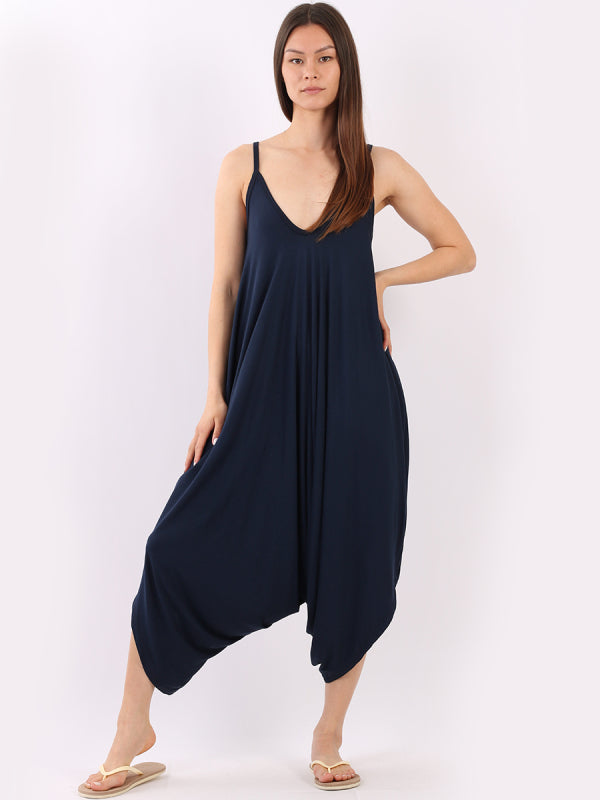 Women Cami Jumpsuit Navy