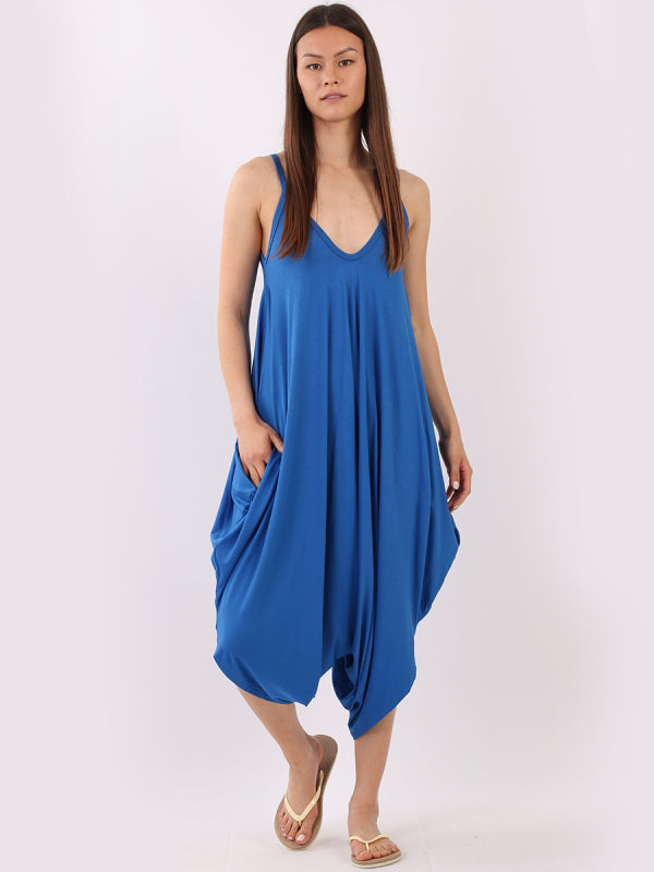 Women Cami Jumpsuit Royal Blue