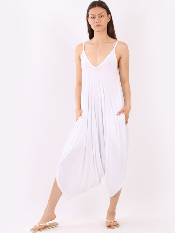 Women Cami Jumpsuit White