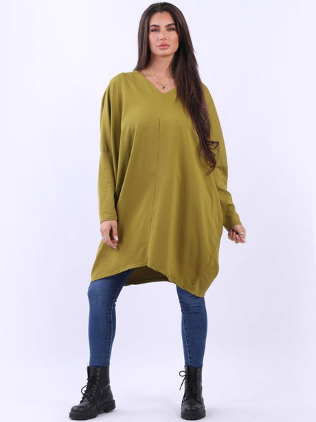 Batwing Oversized Cotton Top