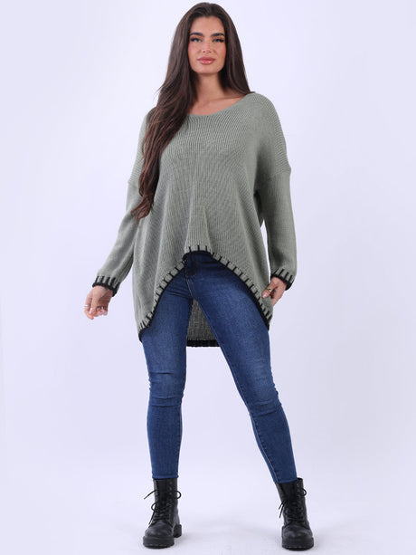 Made In Italy V-Neck Woolen Knitted Jumper