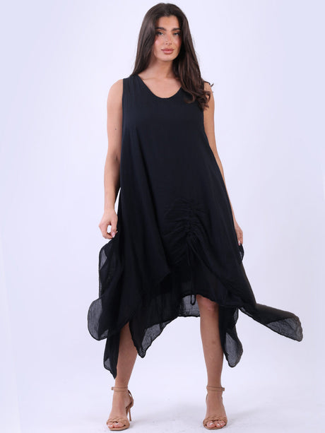 Cotton Sleeveless Oversized Tank Dress