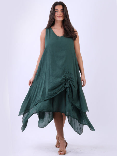 Ladies Oversized Sleeveless Cotton Tank Dress