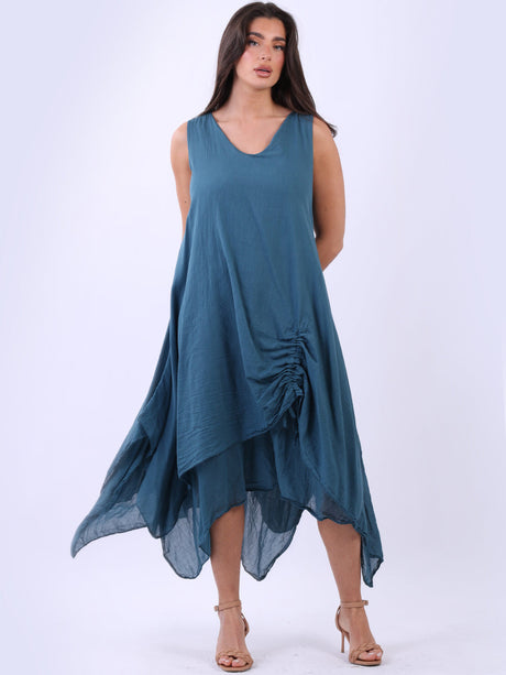 Ladies Oversized Sleeveless Cotton Tank Dress