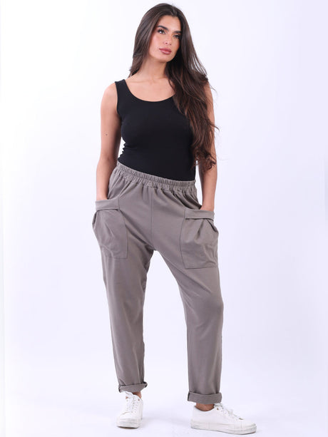 Solid Cotton Sweat Pant