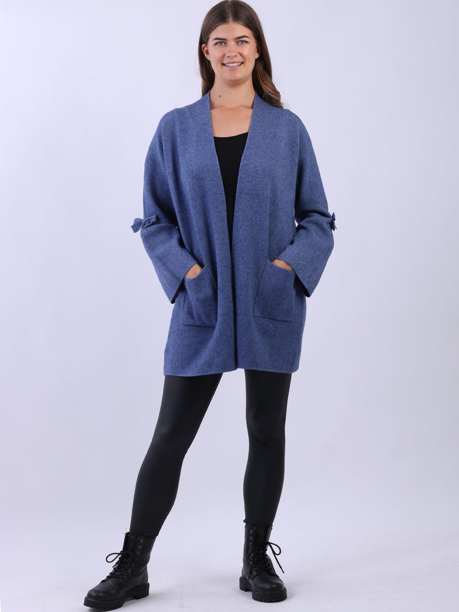 Open Front Women Lagenlook Knitted Cardigan