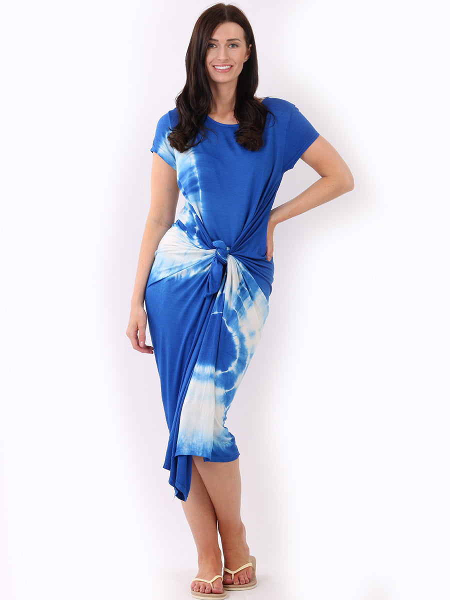 Cotton Tie and Dye Maxi Dress