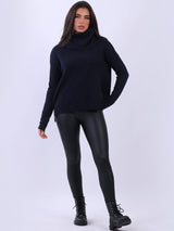 Rib Knit Wool Jumper