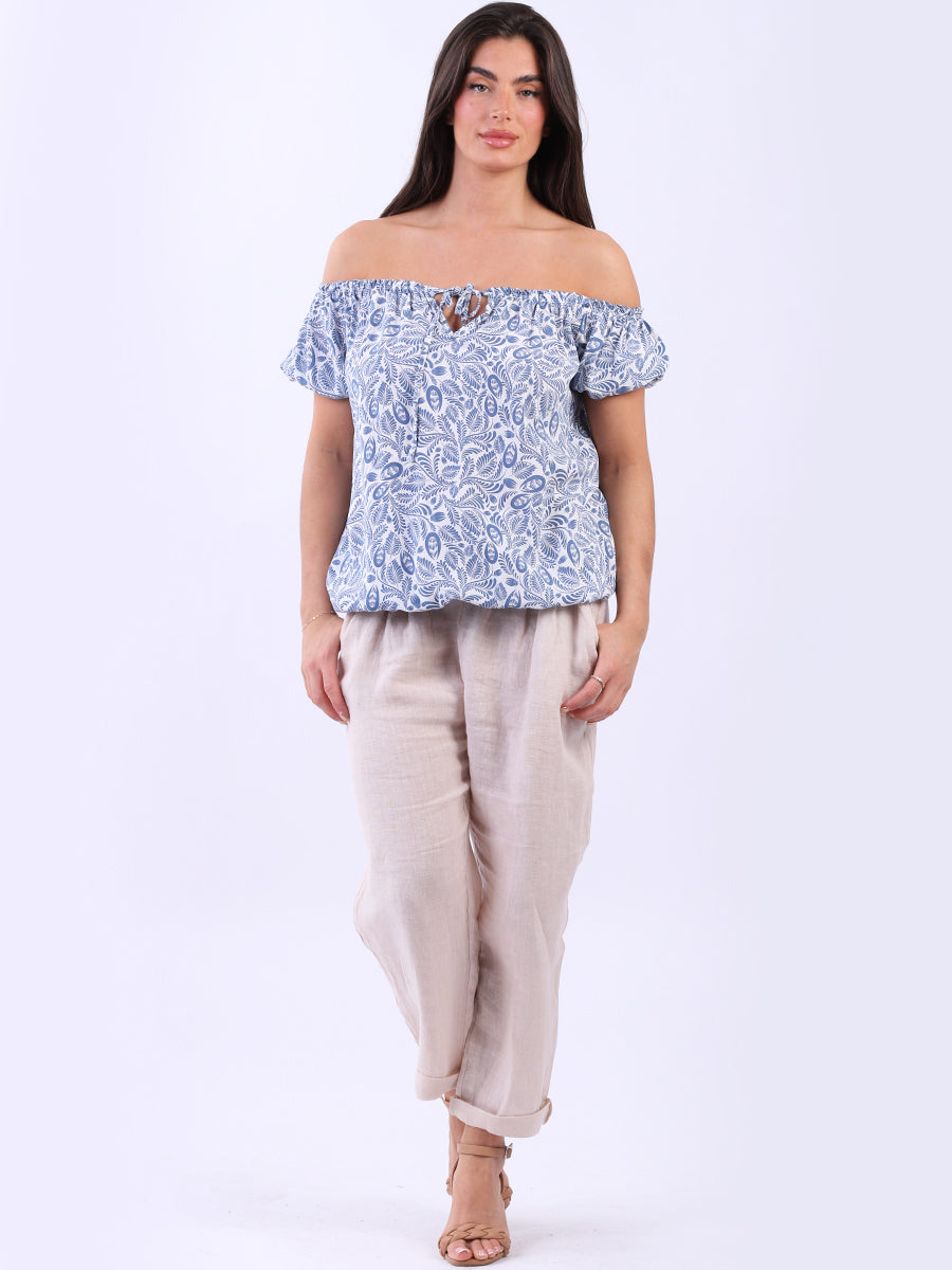 Off Shoulder Crop Top