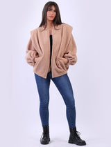 Ladies Open Front Plain Winter Woolen Cardigan