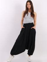 Acid Wash Cotton Harem Pant