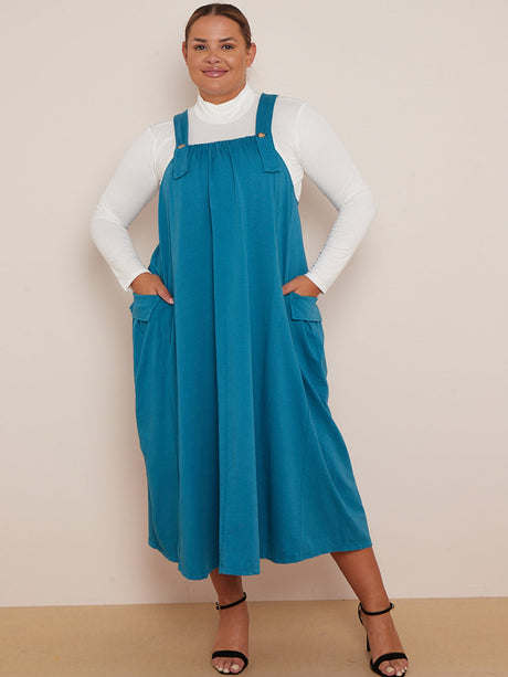 Cotton Ladies Suspender Dress