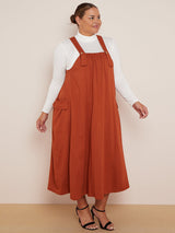 Cotton Ladies Suspender Dress