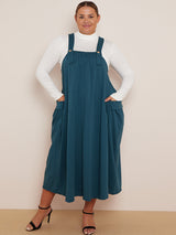 Cotton Ladies Suspender Dress