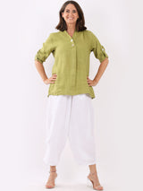 Plain Linen Lagenlook Top