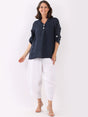 Plain Linen Lagenlook Top