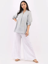 Plain Linen Lagenlook Top