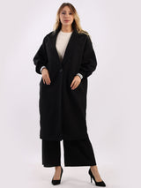 Plain Lagenlook Oversized Duster Coat