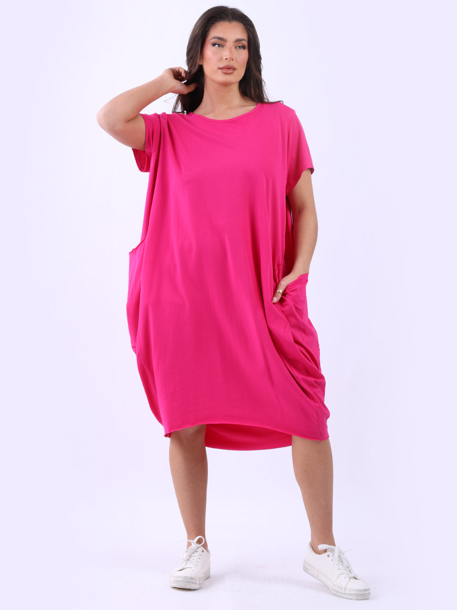 Raw Edges Cotton Lagenlook Dress