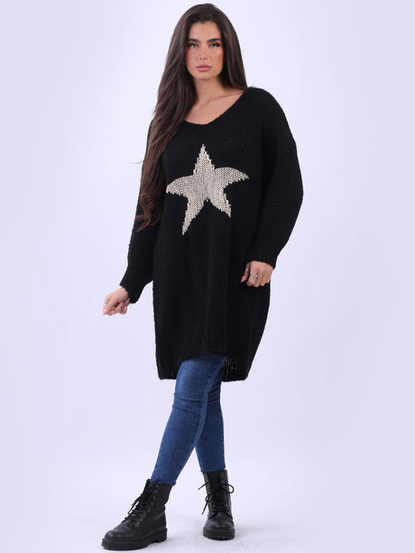 Plus Size Wool Knitted Jumper