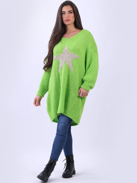 Plus Size Wool Knitted Jumper