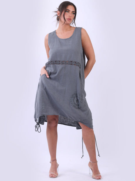 Sleeveless Linen Tank Dress