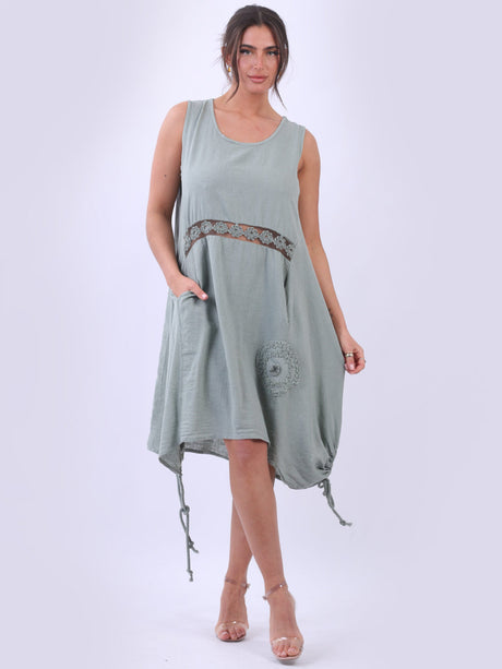 Sleeveless Linen Tank Dress