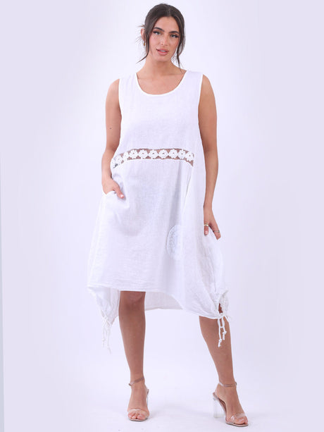 Sleeveless Linen Tank Dress