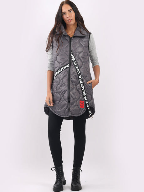 Sleeveless Parachute Puffer Gilet