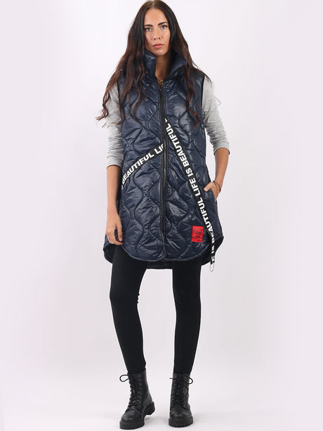 Sleeveless Parachute Puffer Gilet