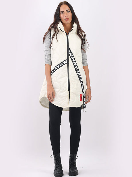 Sleeveless Parachute Puffer Gilet