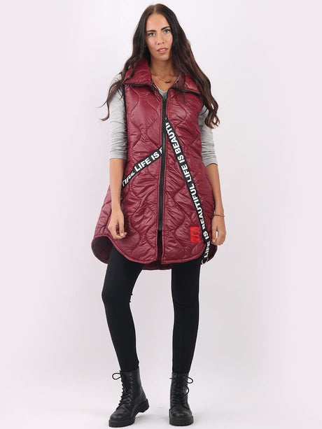 Sleeveless Parachute Puffer Gilet