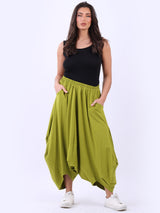 Cotton Harem Cropped Pant