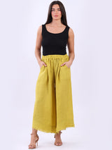  Linen Wide Leg Trouser