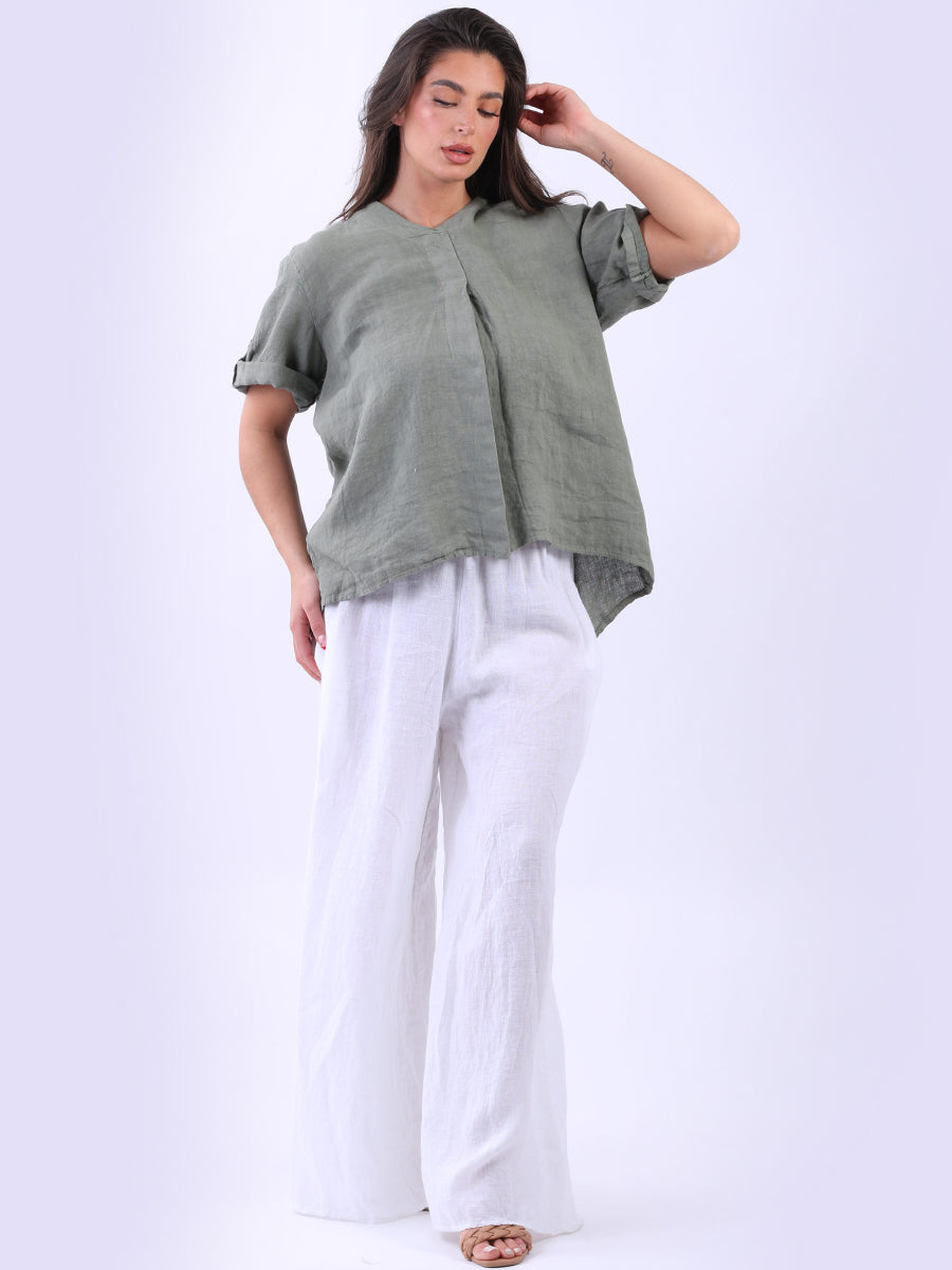 Baggy Linen Top