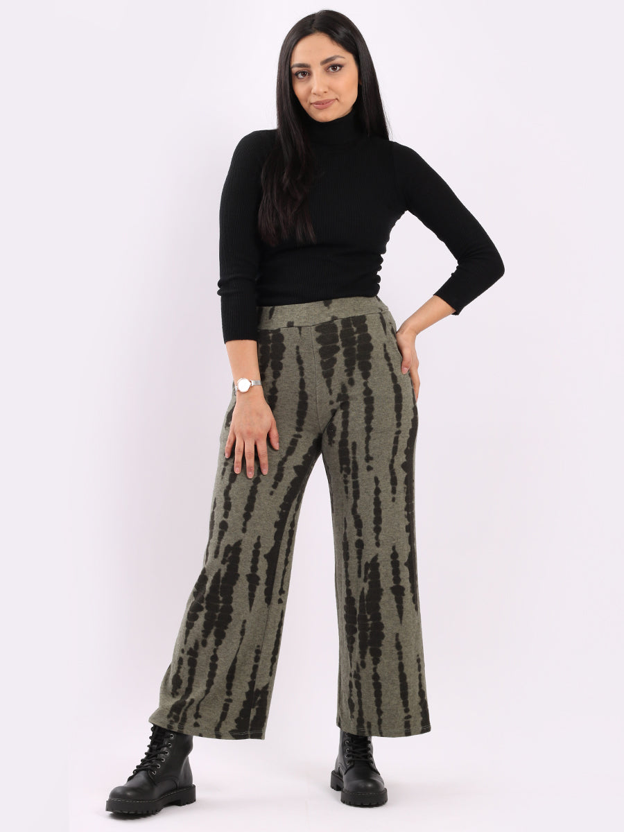 Tie And Dye Wide Leg Trouser