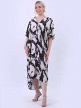 Tie And Dye Plus Size Kaftan