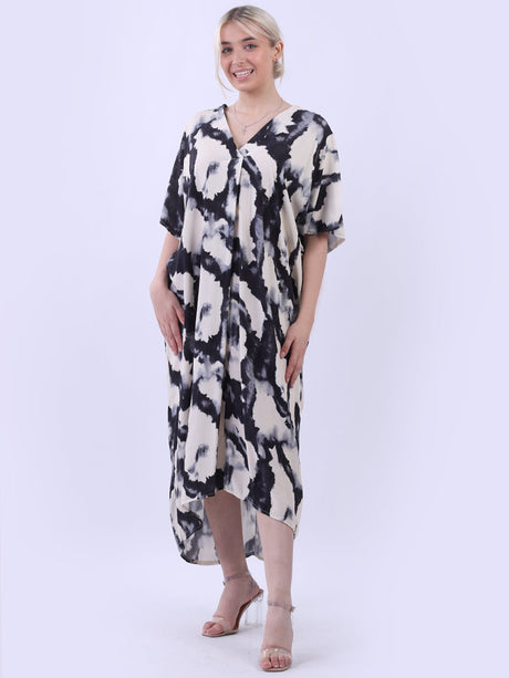 Tie And Dye Plus Size Kaftan