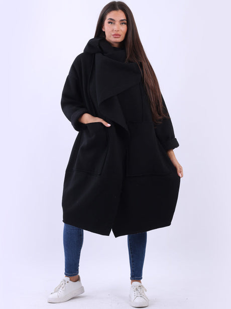 Plus Size Lagenlook Cotton Coat