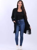 Open Front Women Knitted Cardigan