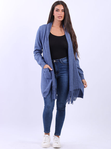 Open Front Women Knitted Cardigan