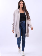 Open Front Women Knitted Cardigan