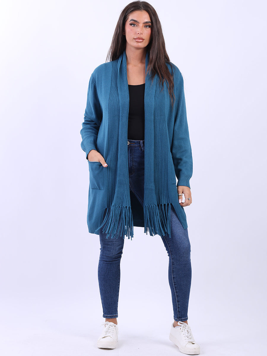 Open Front Women Knitted Cardigan