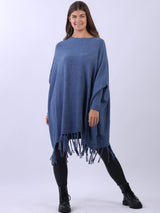 Knitted Oversized Tunic Poncho