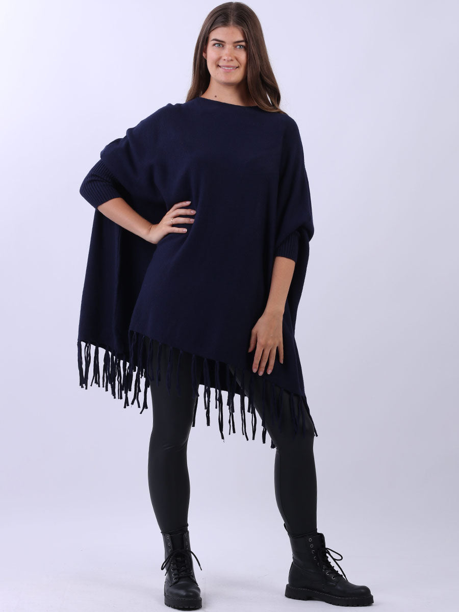 Knitted Oversized Tunic Poncho