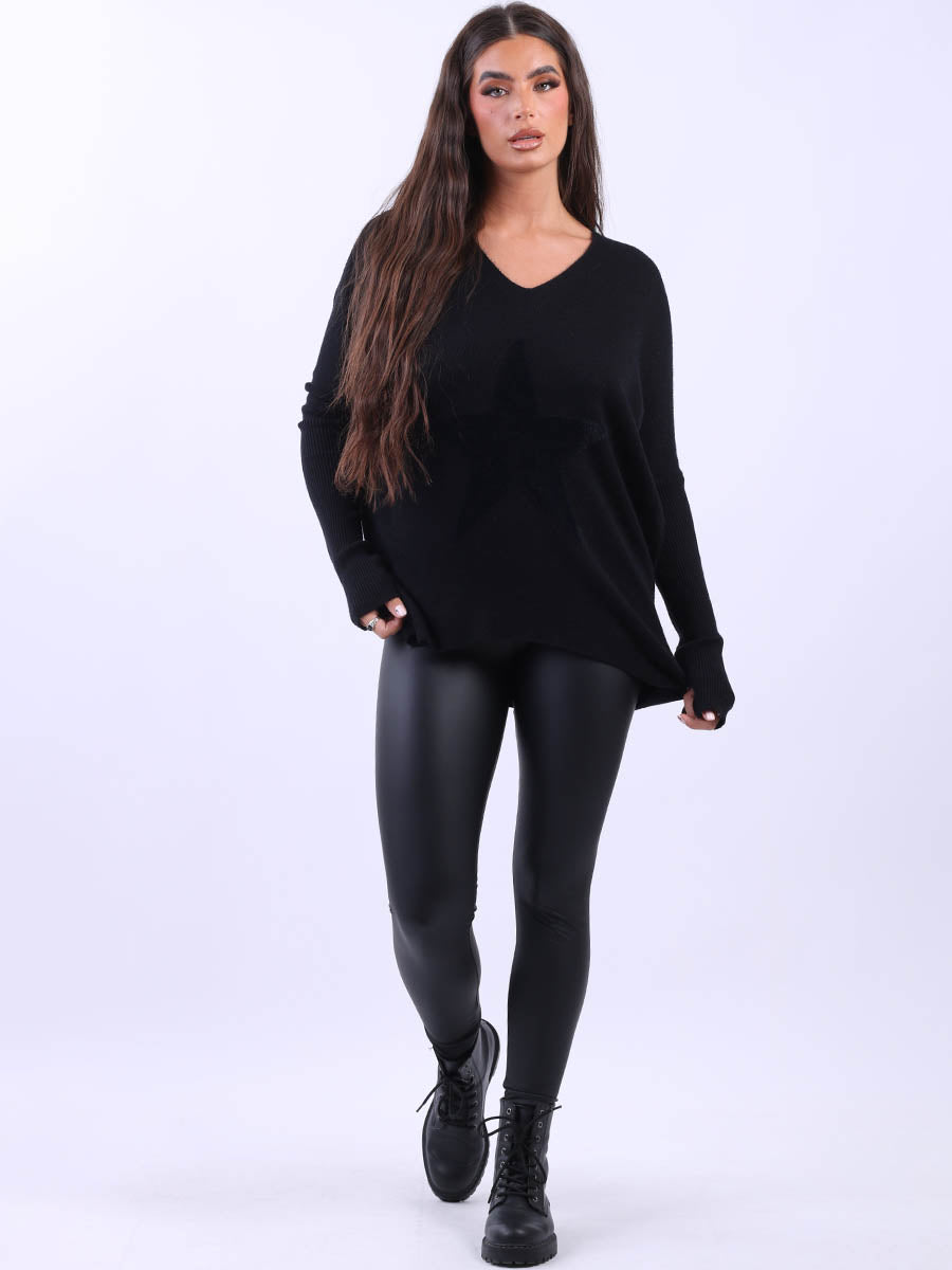 Black jumper plus size best sale